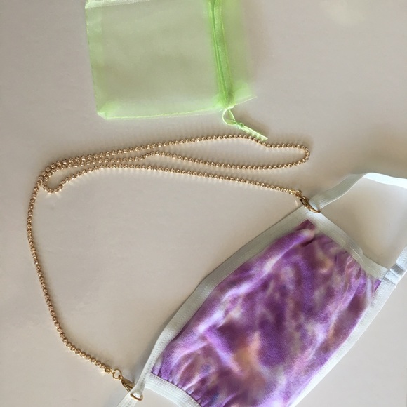 Rhinestone gold Chain mask chain - Picture 6 of 8